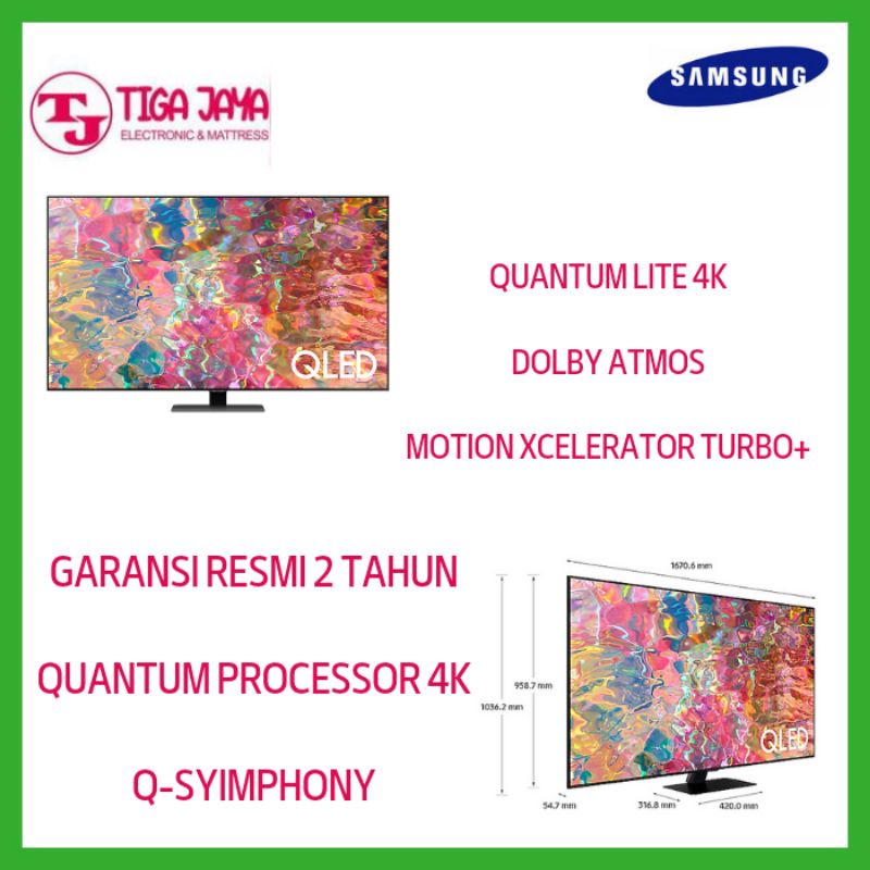 SAMSUNG TV 75Q80B QNED TV 75 INCH 4K UHD SMART TV QA75Q80BAKXXD