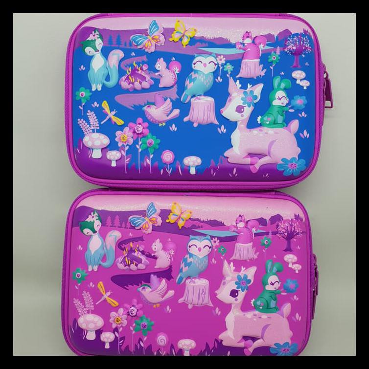 

Tempat Pensil Alat Tulis Organizer Smiggle Hardcase Waterproof 3D - Biru Bermutu