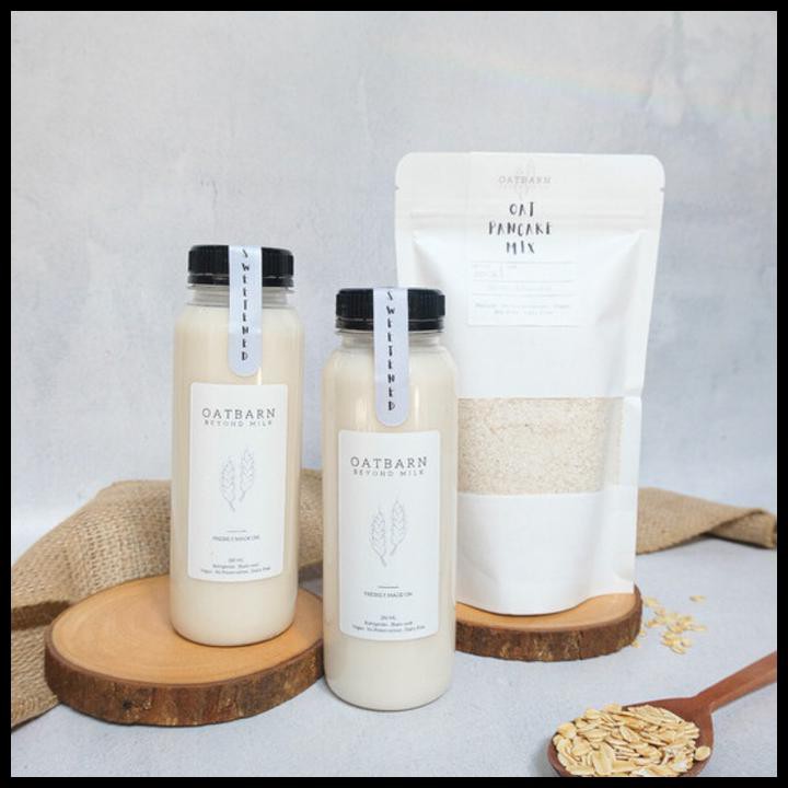 

OAT PANCAKE KIT OATBARN | PREMIKS PANCAKE 250 GRAM + 2X250ML OAT MILK