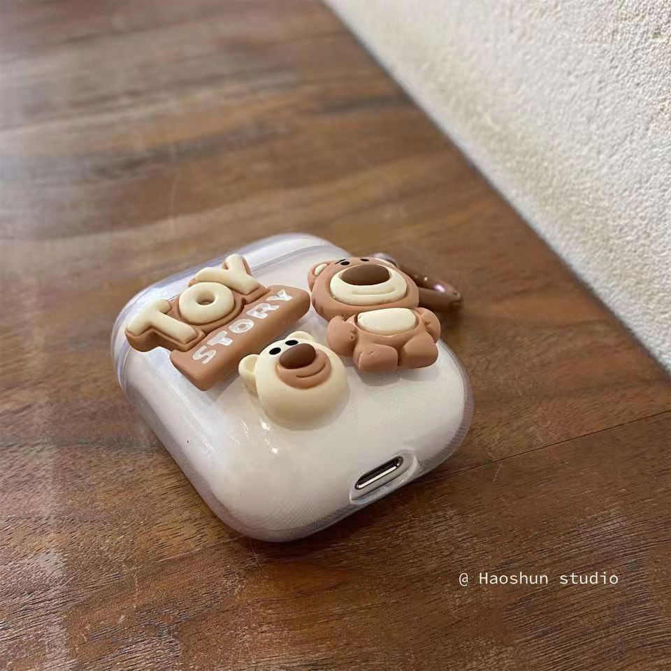 Soft case airpods 3 1 2 Pro 3 Pro 2 Motif Kartun lotso bear