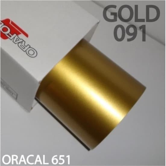 STICKER  STIKER ORACAL 651 GLOSSY METALIC SILVER / GOLD / COPPER