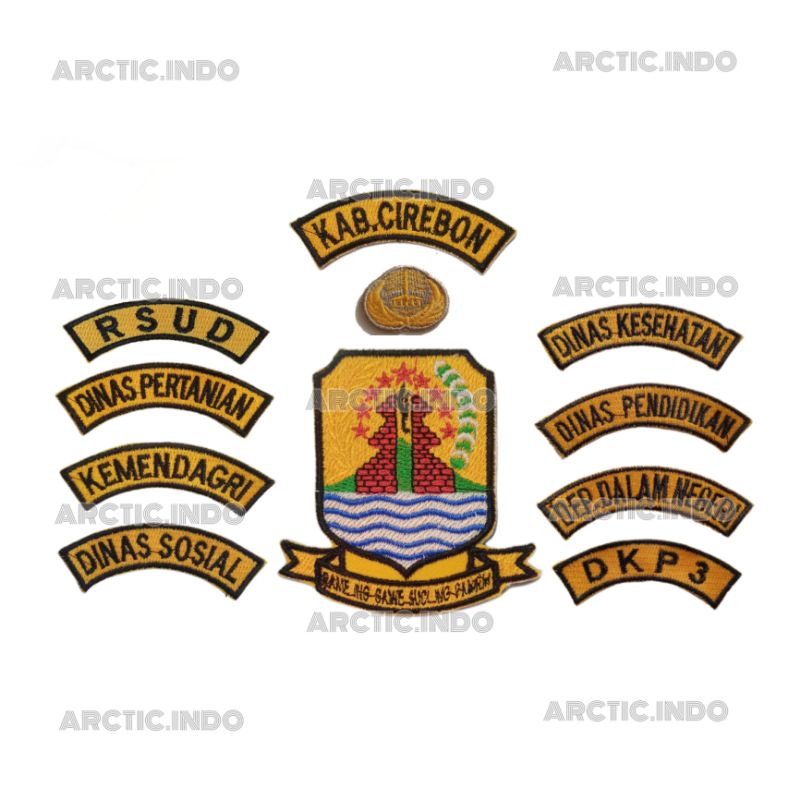 Badge Bordir Logo Pemerintah Daerah Kabupaten Cirebon High Quality