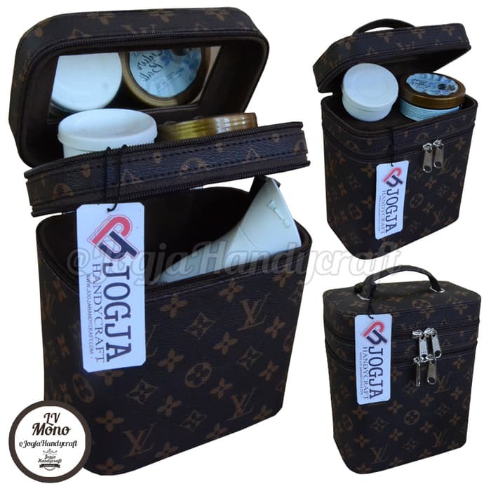 "Tas Makeup / Tas kosmetik / Beatycase / Tempat Bedak, Lotion LV Mono"