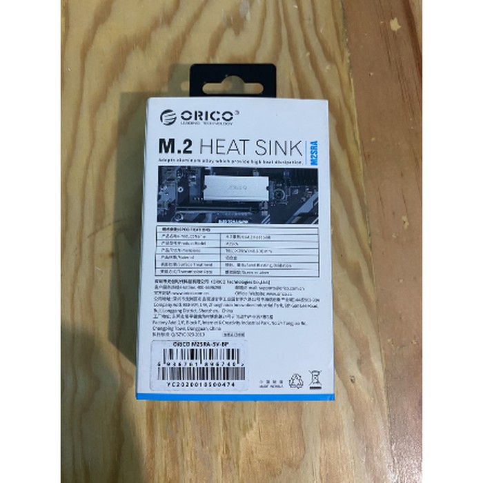 Orico M2SRA M.2 SSD NVME SATA HeatSink Aluminium Double Side Thermal - Biru