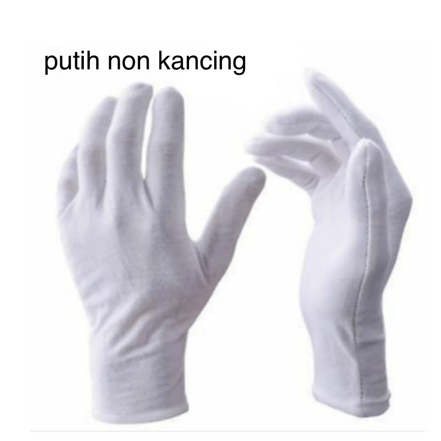 Sarung Tangan Putih Formal Pendek Paskibra