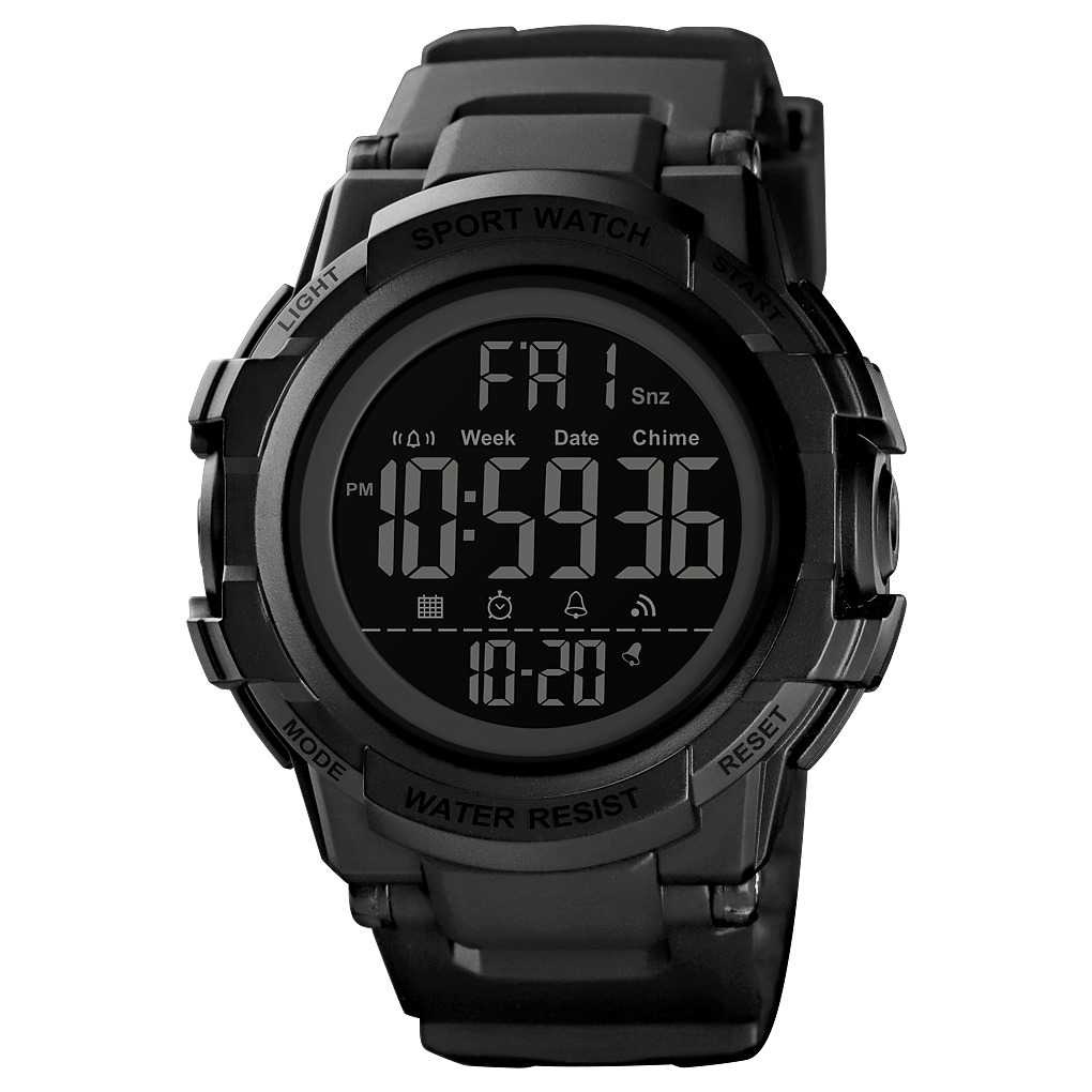 SKMEI Jam Tangan Digital Pria  1568 Aneka warna Hitam Merah Biru Hijau kuning Titanium Gray Silver P