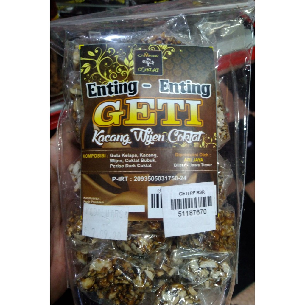 

Enting Enting Geti Kacang Wijen Coklat