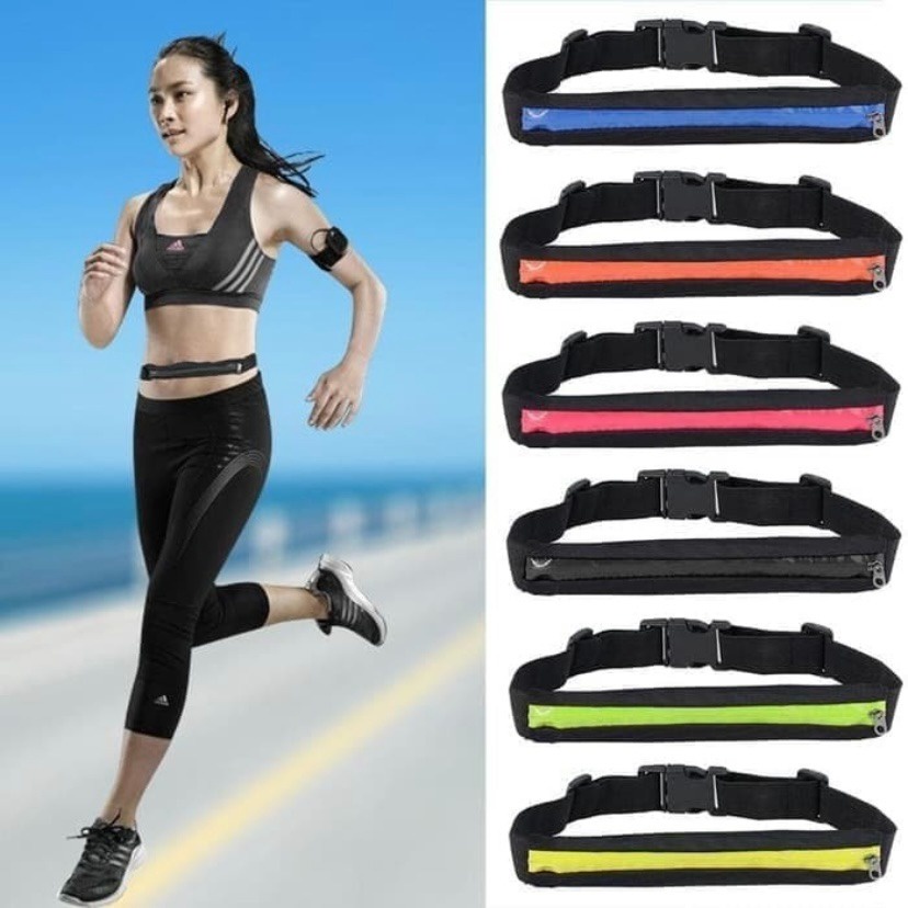 Tas Pinggang Lari Sepeda Pocket Smart Belt Running Sport Elastic Belt