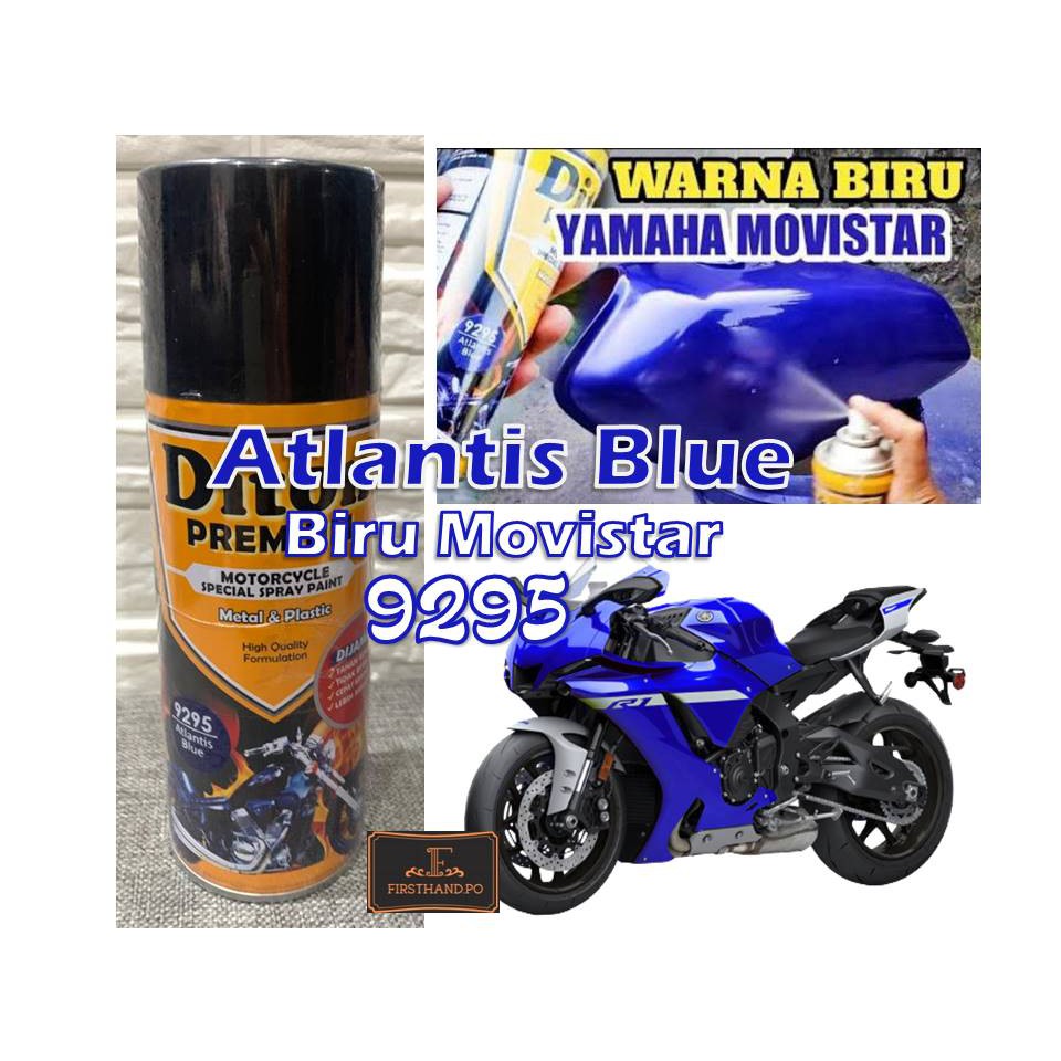 Cat Pilox Diton Premium 9295 Atlantis Blue 400cc Warna Biru Movistar Yamaha Honda Suzuki Kawasaki