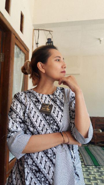 Atasan Batik Dolby Dolbi Dobby Doby Tenun Sutra Tulis Halus Katun Atbm Baron ,sarombit Atasan