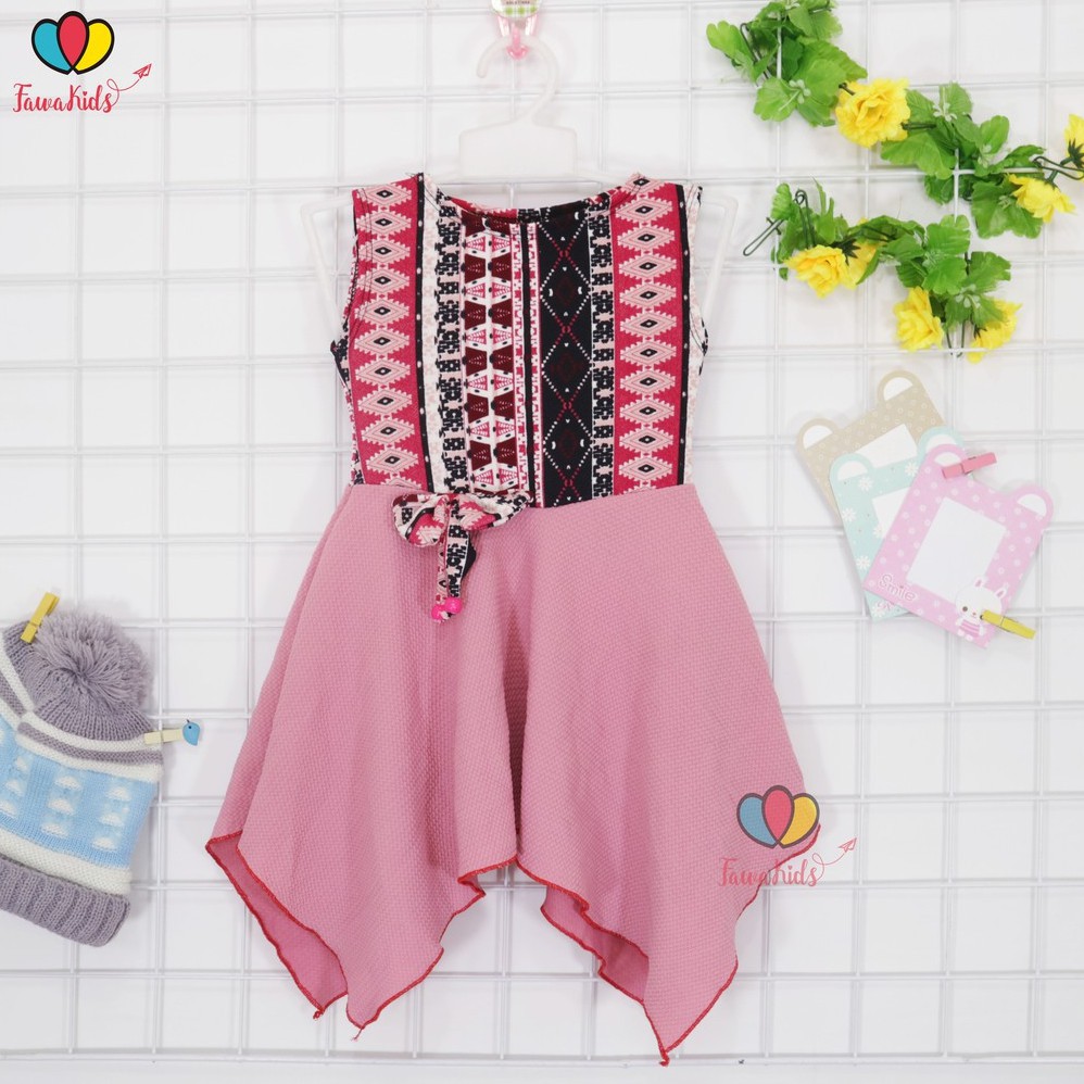 PROMO BAJU ANAK Dress Alona uk 5 th Dres Balita Anak Perempuan Perempuan Yukensi Harian Baju