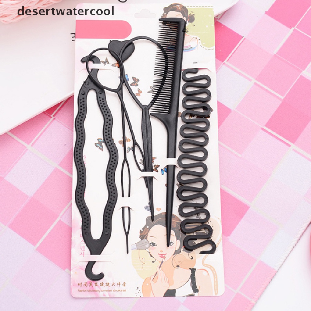 Deid 6Pcs / Set Alat Bantu Kepang / Keriting Rambut Untuk Anak Perempuan