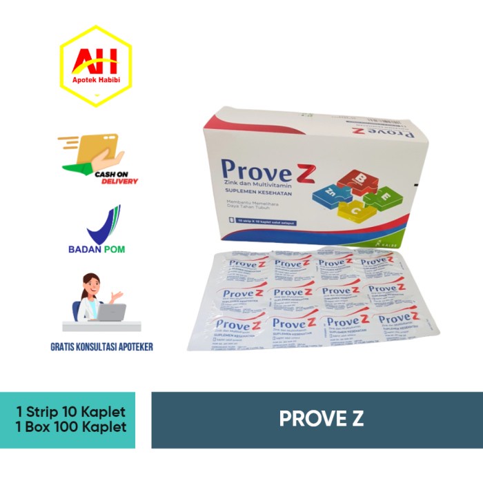 Jual PROVE Z PROPEZ PROVEZ PROP Z PROVE J 1 STRIP 10 TABLET KALBE OBAT