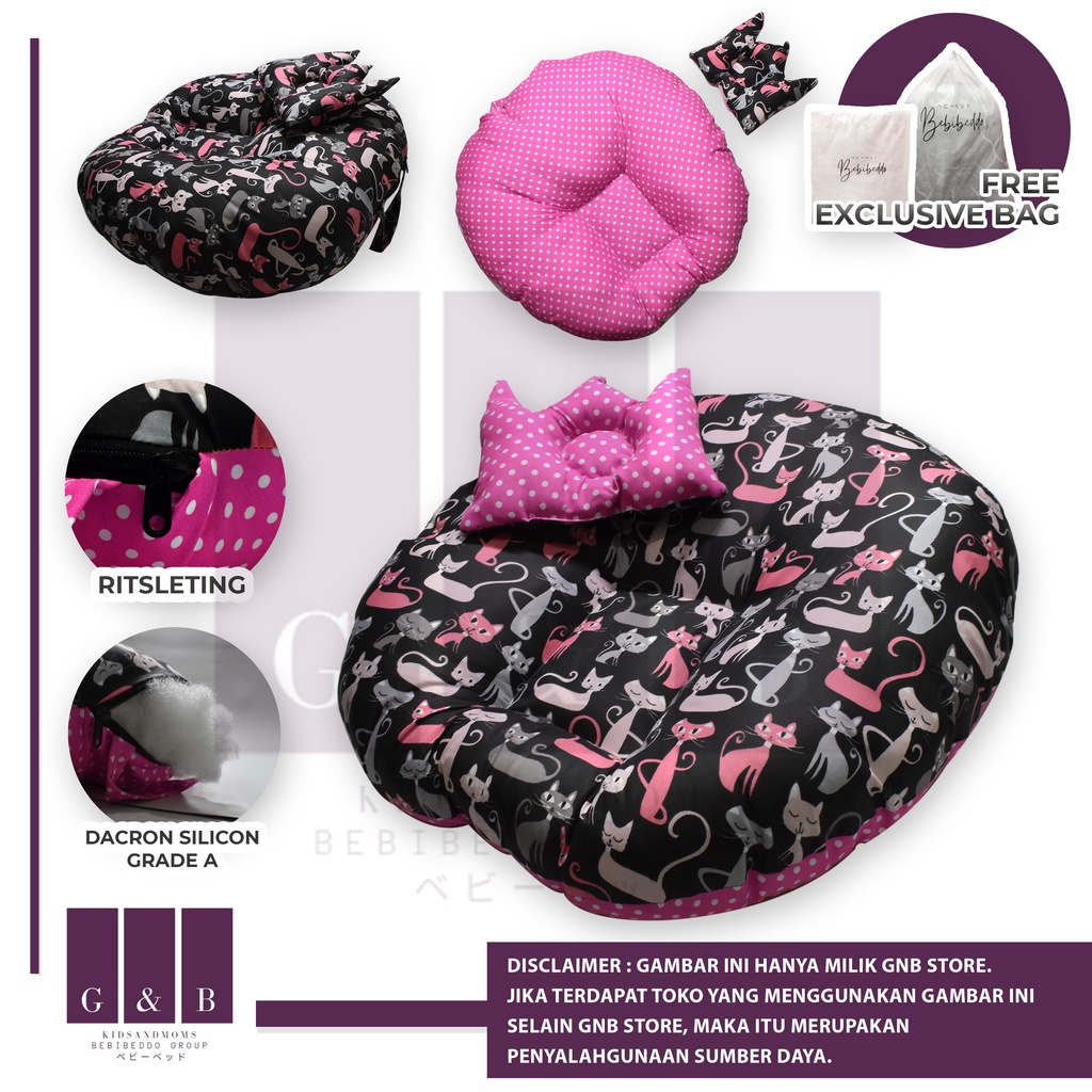 Sofa bayi / baby launger FREE bantal mahkota bayi dan tas