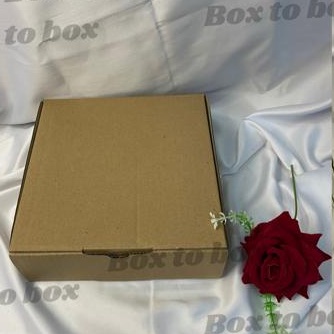 

Kardus box karton kotak dus packing kemasan size 20x20x5 cm BARU warna coklat polos die cut