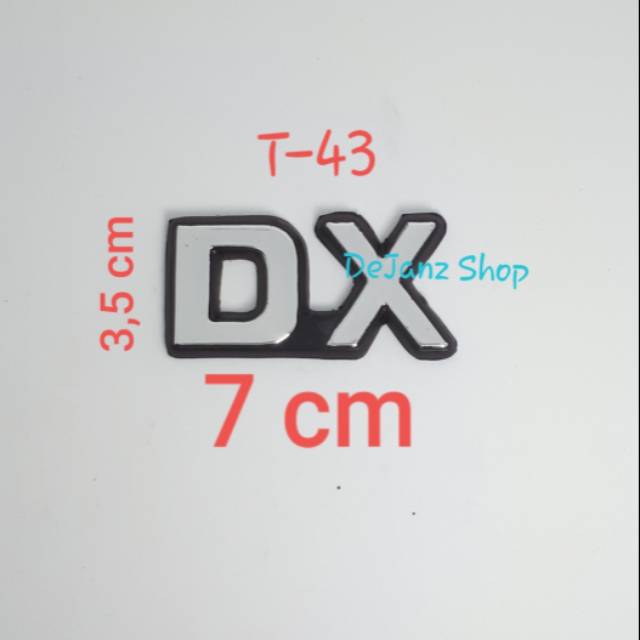 Emblem - Sticker - Stiker - Logo - Lambang - Tempelan DX . Corolla. T43
