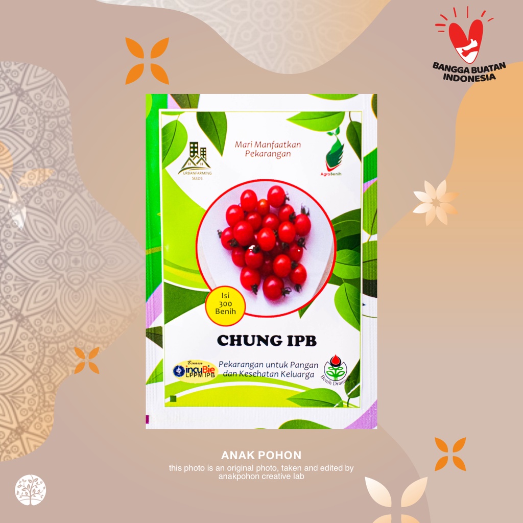 (1 PACK) Benih Tomat Cherry Chung - IPB Retail Pack - 300 SEEDS