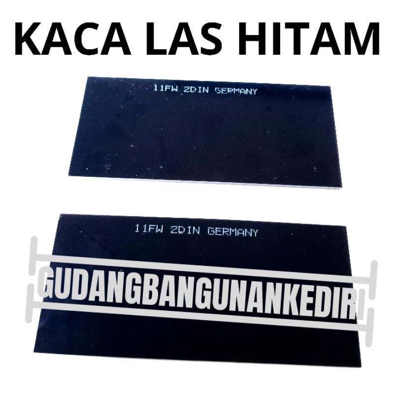 kaca Las Hitam aulektro Welding Glass Black Color din 11