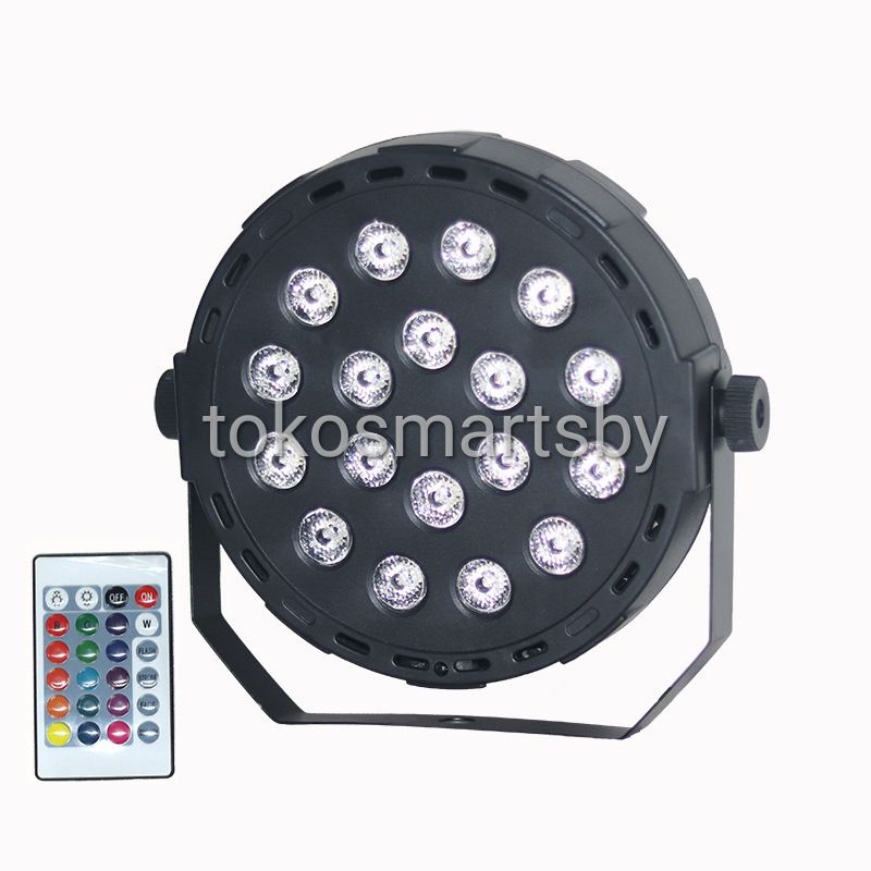 Lampu Sorot Panggung Disco 18 Led / 36 Led plus Remote Lampu Panggung Par Pakai Remote