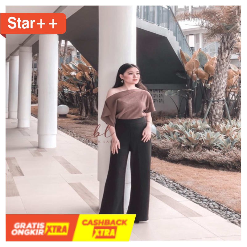 CELANA KULOT WANITA JUMBO AWET BIG SIZE ALL SIZE ORI / Celana Kulot Panjang Scuba Highwaist Kulot HW