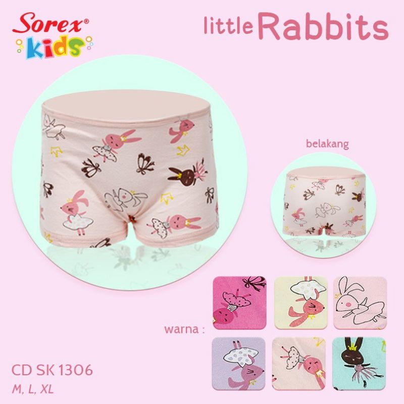 Celana Dalam Anak Sorex Cewe Cd Katun Anak Hotpant Anak CD Sorex Boxer