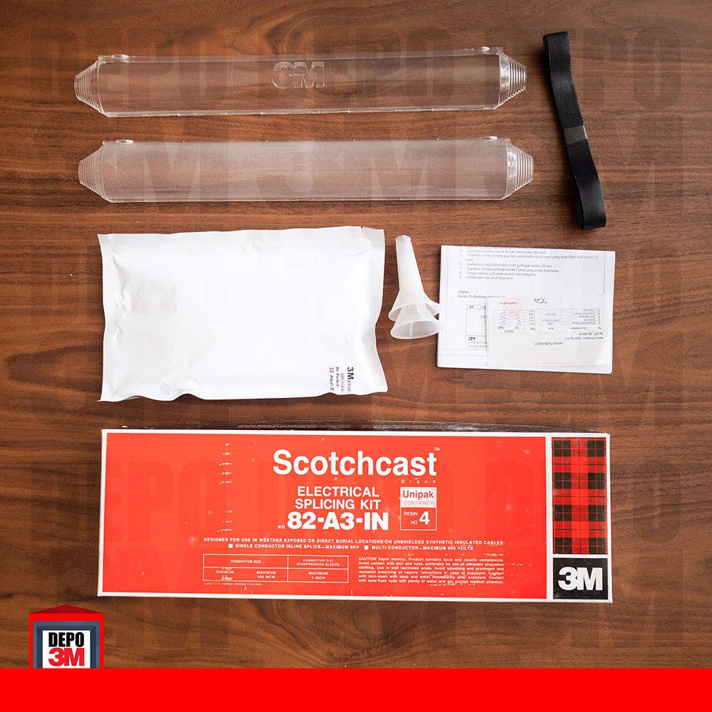 3M 82-A3 Scotchcast Penyambung Kabel Pengecor Power Cable Splice Kit Splicing Kit Jointing Kit