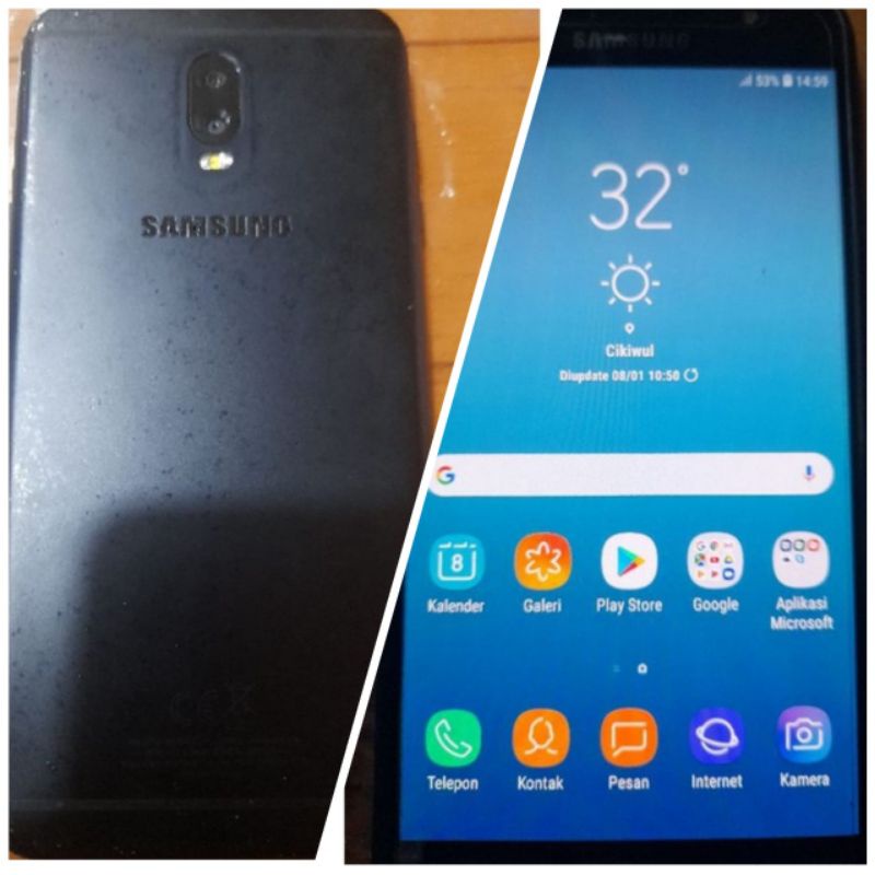 samsung j7+ RAM 4GB/32GB MASIH ORI (SECOND)