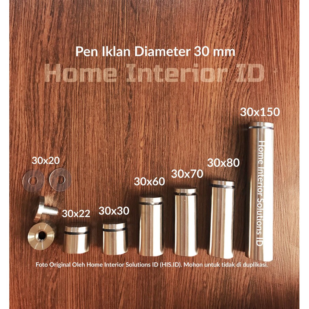 

Dijual Pen Iklan 30 X 20 mm Stainless Baut Akrilik Pen Reklame Diskon