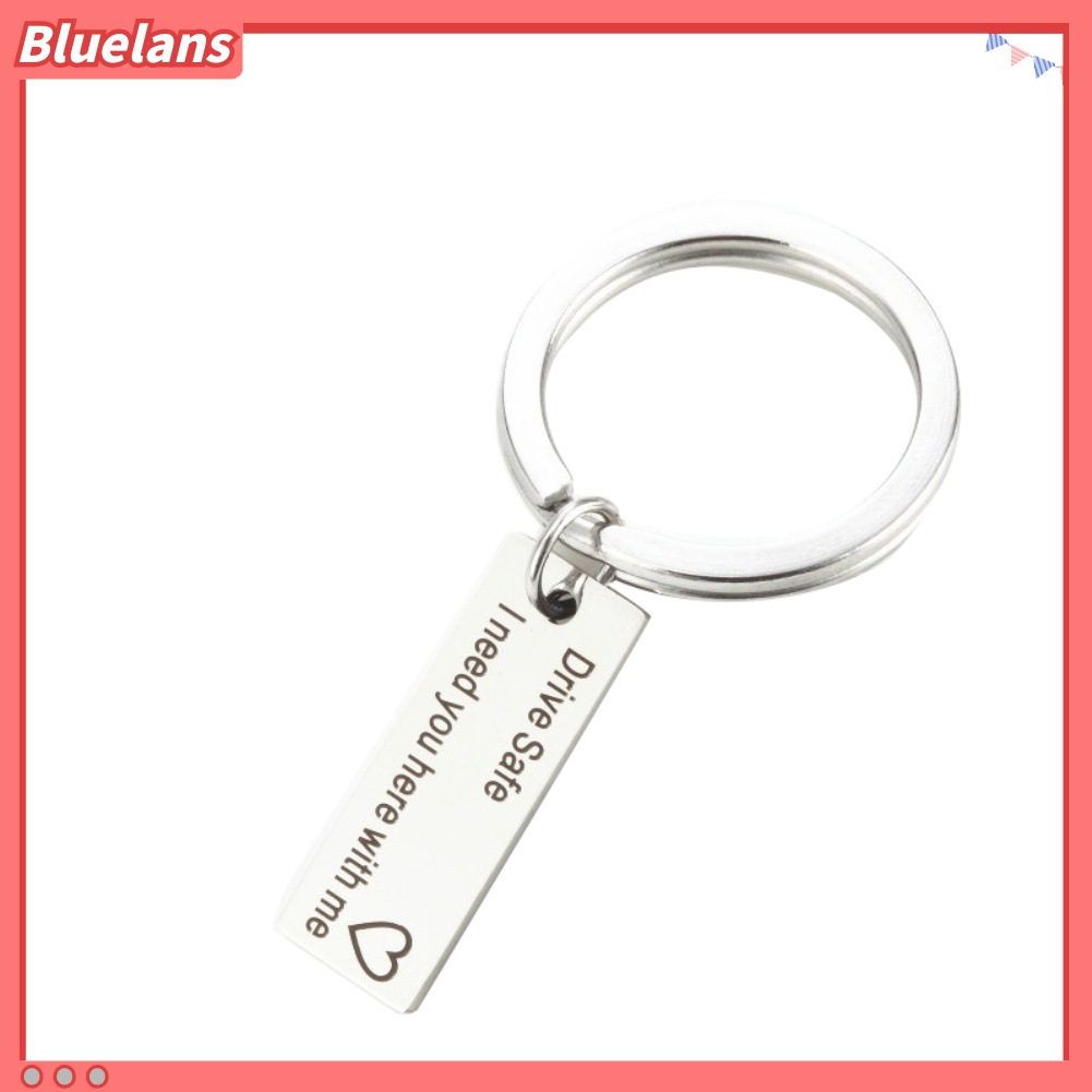 Gantungan Kunci Bentuk Tag Tulisan Drive Safe Untuk Hadiah Pasangan
