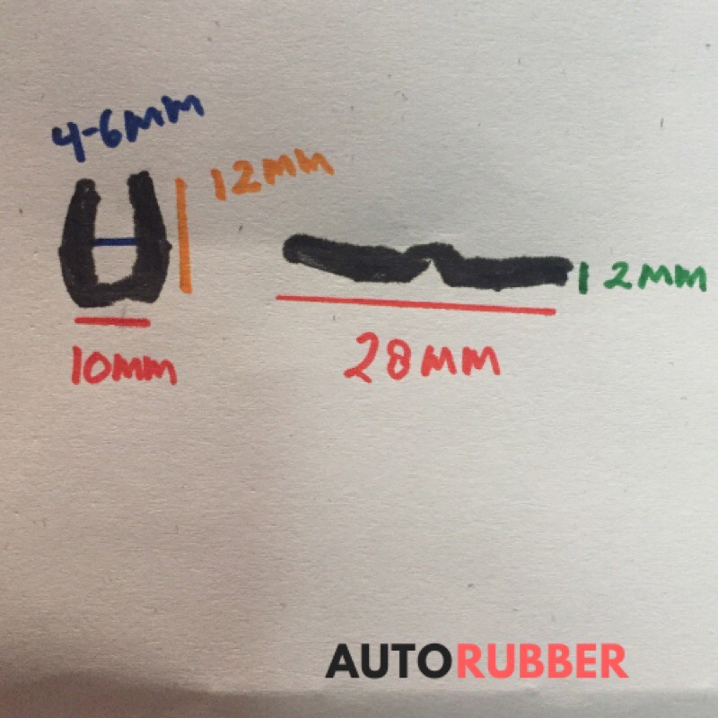 Karet Rel Kaca Mobil Beludru Window Channel Run Glass WR018