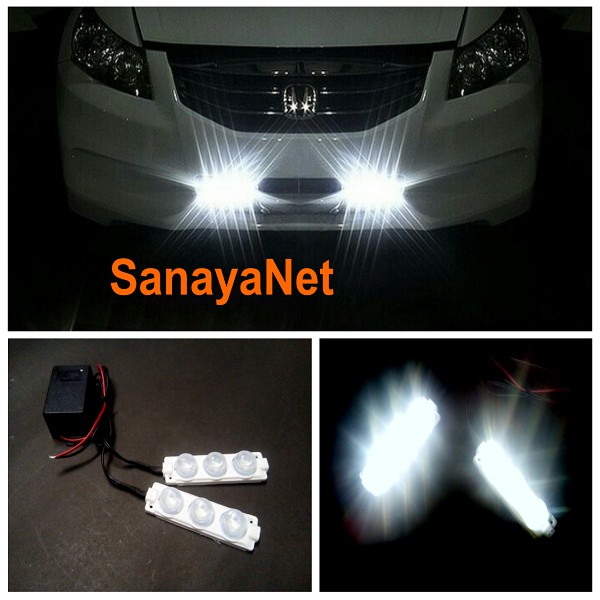 Lampu Strobo Grill Depan 3 Led Sangat Terang