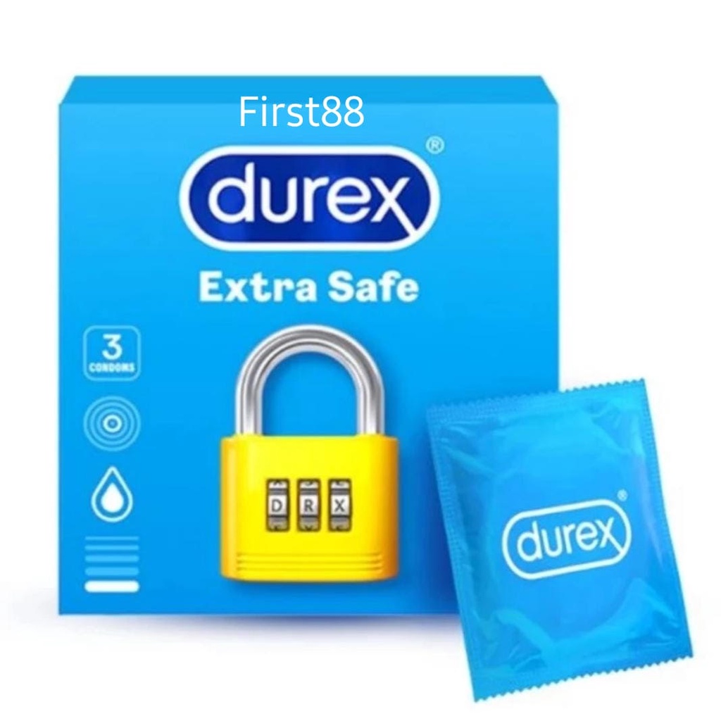 Durex Extra Safe isi 3 - Kondom Tebal Lebih Aman