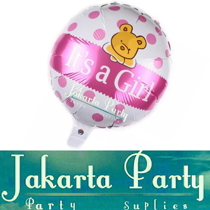 Balon Foil It's a Girl / Balon Karakter Baby Girl / Balon Baby Shower