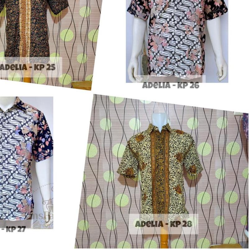 ✮ KEMEJA BATIK TERLENGKAP - BAJU BATIK PRIA - BATIK SILKY SUTRA FOIL - KEMEJA COUPLE - BATIK COUPLE