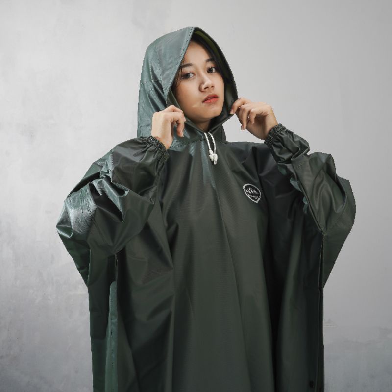 Jas Hujan Ponco Lengan Celana Raincoat pria wanita pvc 025 Star