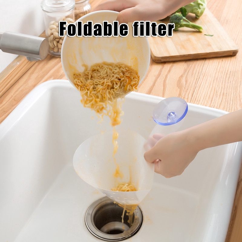 Foldable Filter Simple Sink Self-Standing Sink Anti-blocking Device