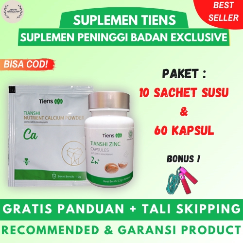 

[COD] ORIGINAL Suplemen Peninggi Badan Alami Paket 10 Hari Susu Kalsium Penambah Tinggi Badan