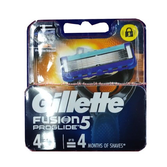 Refill Gillette Fusion Proglide Silver touch Isi Pisau Cukur Gilet Prog Lide Isi 4