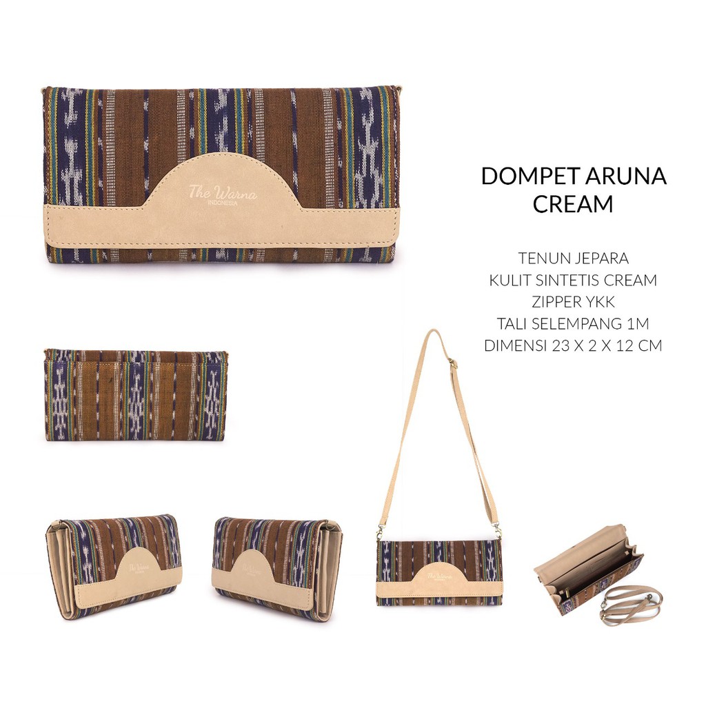 Dompet Panjang Wanita Motif Batik Tenun Jepara The Warna