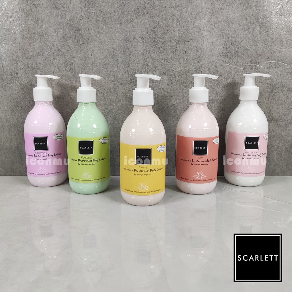 Scarlett Fragance Whitening Body Lotion - Charming / Fantasia / Freshy / Jolly / Romansa