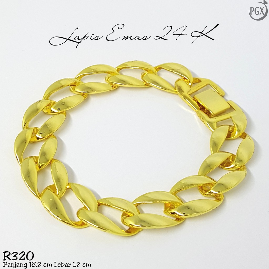 PGX Gelang Tangan Xuping Wanita Perhiasan Lapis Emas Aksesoris Fashion Premium - R320