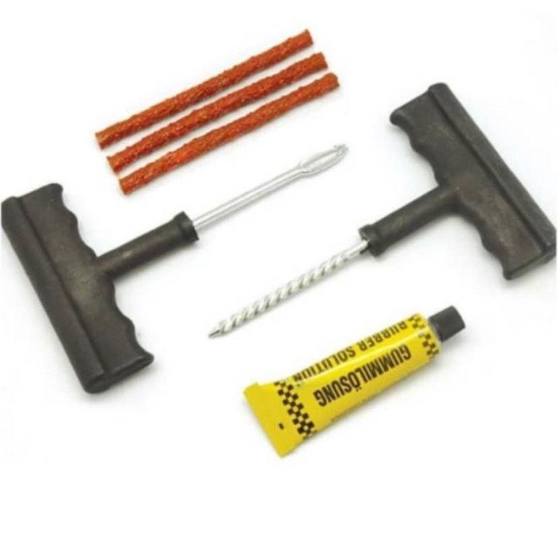 Alat Reparasi Tambal Ban Tubeless Mobil Motor Set 6 PCS