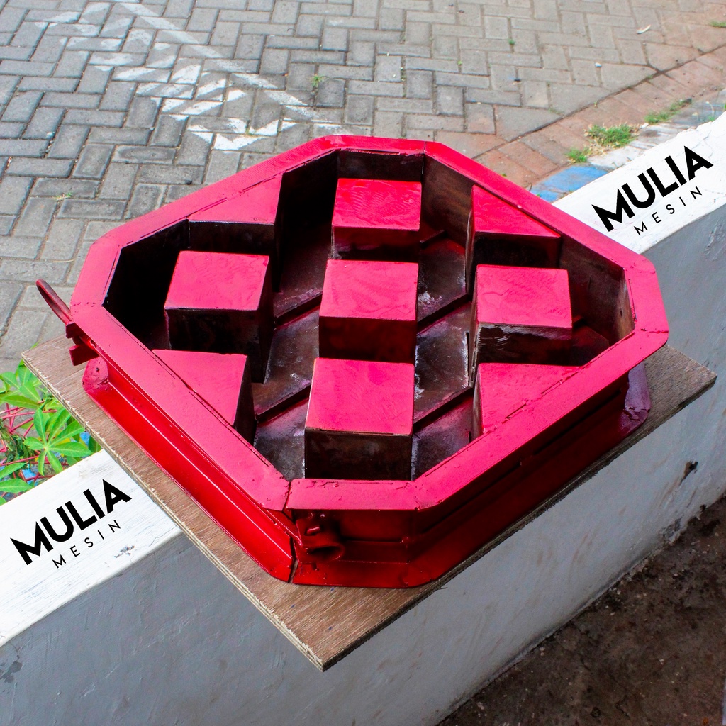 cetakan grassblock 40x40 cm cetakan paving taman cetakan paving rumput cetakan paving grass block pa