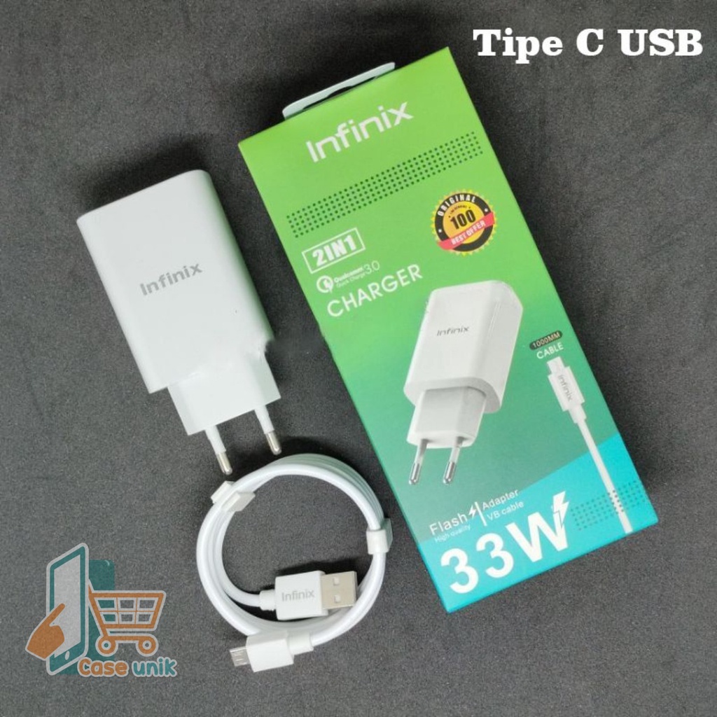 CHARGER CASHAN INFINIX FAST CHARGING 3A 33W ORIGINAL TIPE C USB CS4605