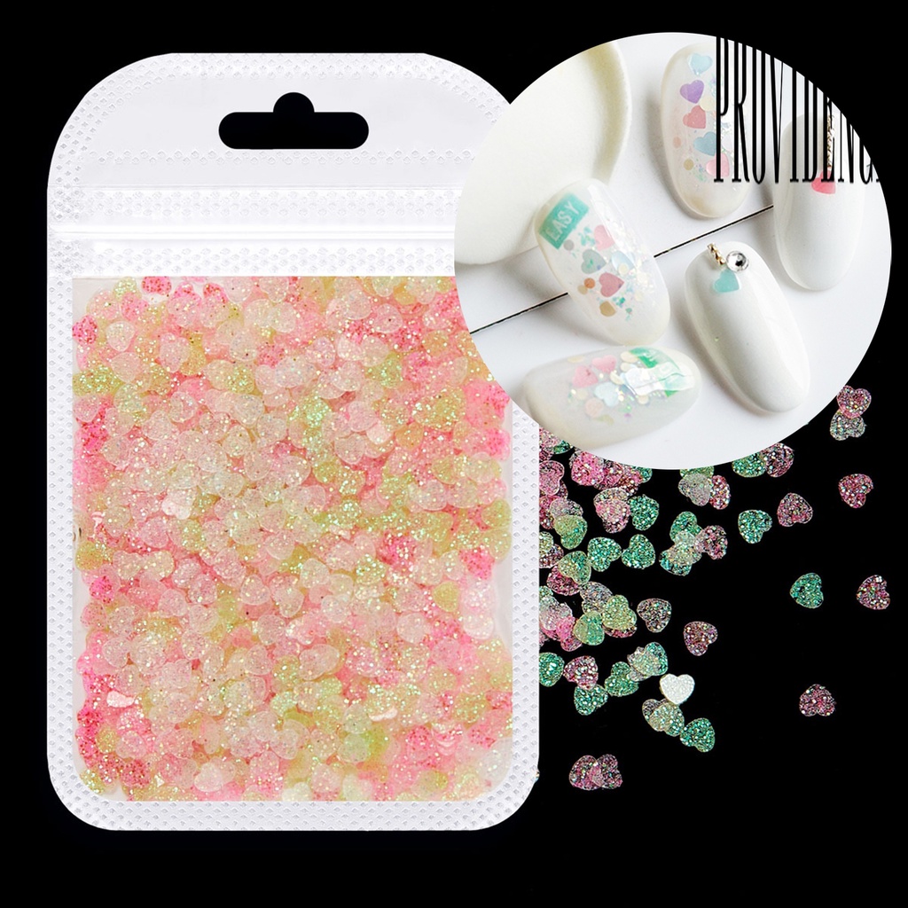 1 Kantong Payet Kuku Bentuk Hati Tahan Pudar Untuk Dekorasi Hadiah Ulang Tahun