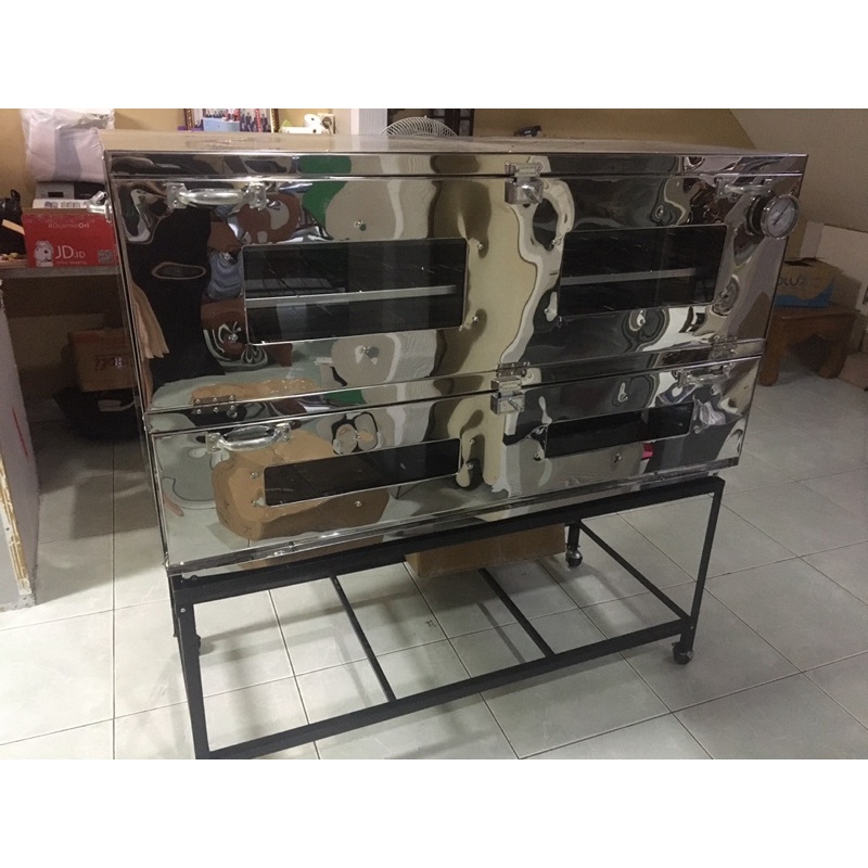 Oven Gas Stainless uk 90x55x60 cm