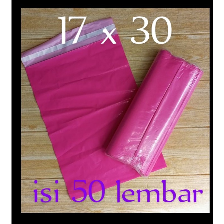 

Plastik Packing Polymailer Online Shop 17x30 isi 50 lembar
