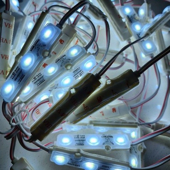 Led Modul 3 mata Samsung Original 12V putih