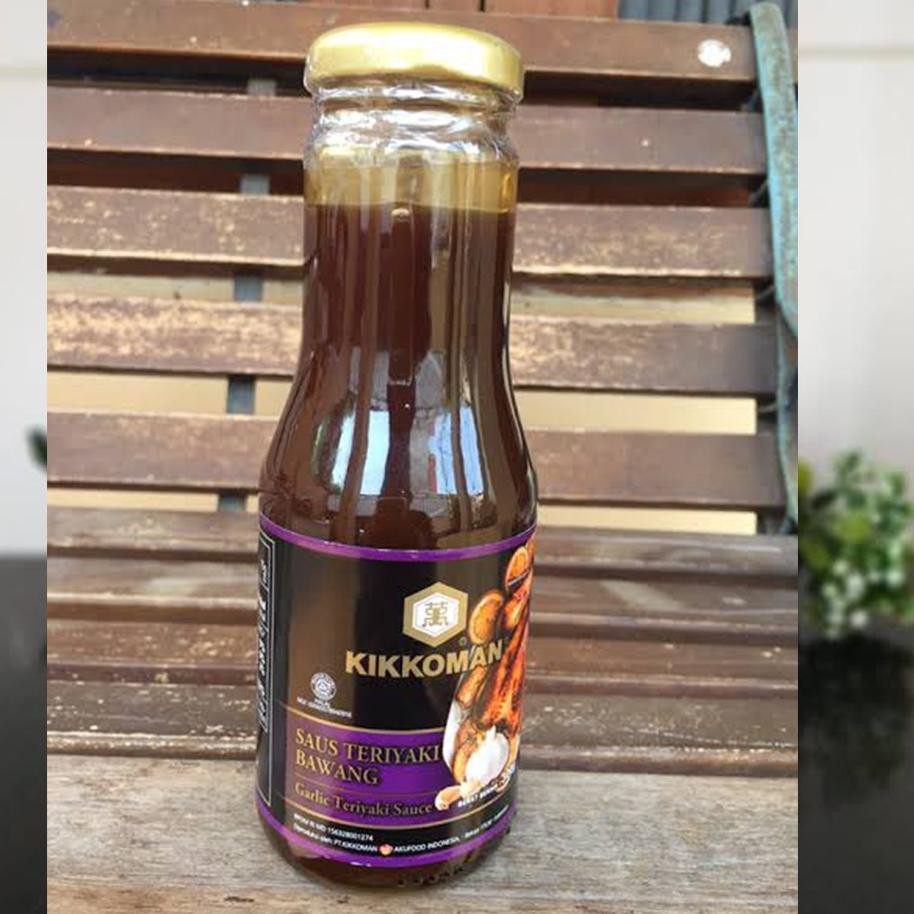

(NEW ARRIVAL) KIKKOMAN SAUS TERIYAKI BAWANG/GARLIC TERIYAKI HALAL BOTOL BELING 300gr