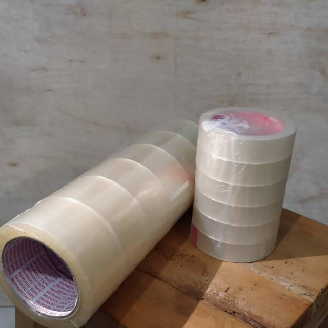 

LAKBAN ( 6 PCS ) CLEAR BENING, STAR TAPE UNO KUALITAS TERBAIK MURAH 90 YARD X 45MM DAN 24MM